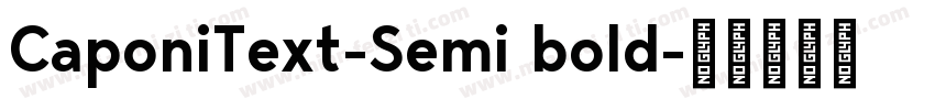 CaponiText-Semi bold字体转换